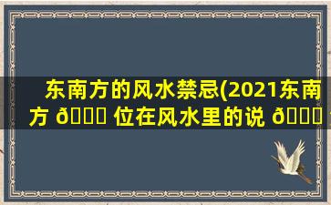 东南方的风水禁忌(2021东南方 🐈 位在风水里的说 🐅 法)